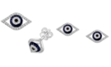 EFFY Collection EFFY&reg; Sapphire (1/6 ct. t.w.) & Diamond (1/5 ct. t.w.) Evil Eye Stud Earrings
